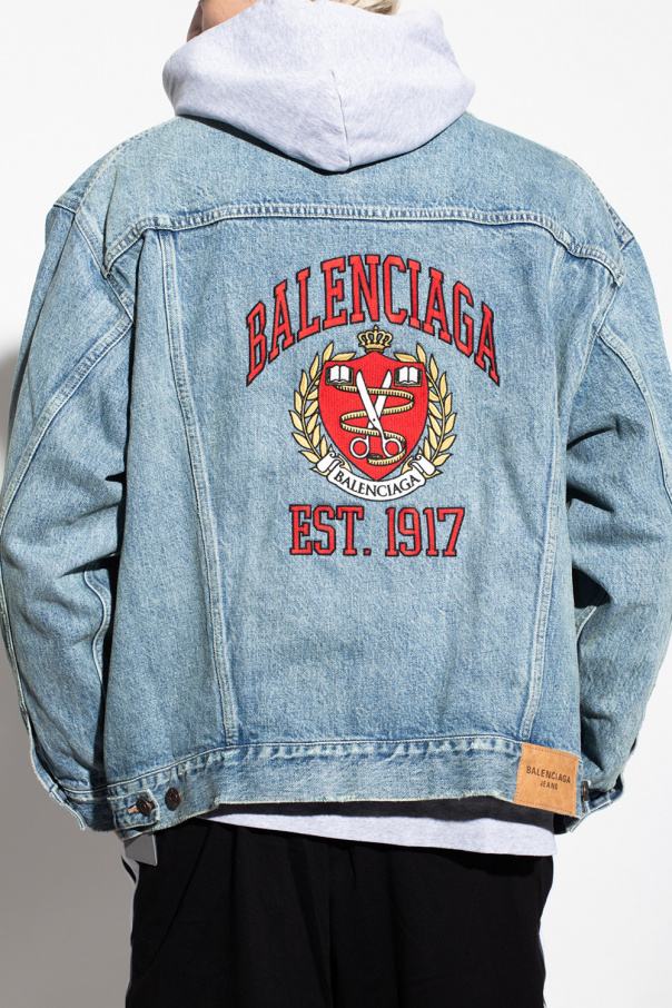 Denim jacket Balenciaga SchaferandweinerShops Barbados K Way R D Fitted Jackets